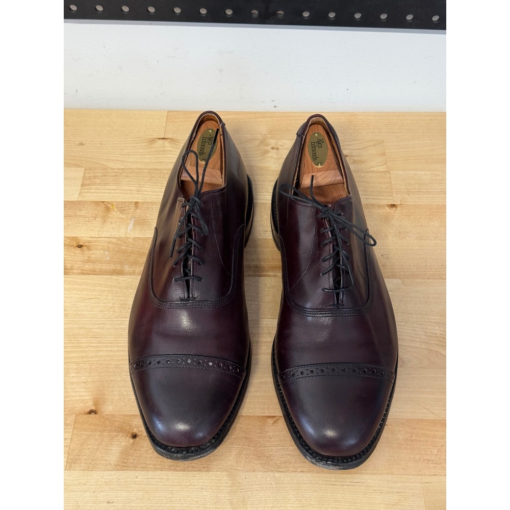 Allen Edmonds Burgundy Cap Toe Oxford‎ Dress Shoes Men's Size 10 B 333 207 - Picture 3 of 11